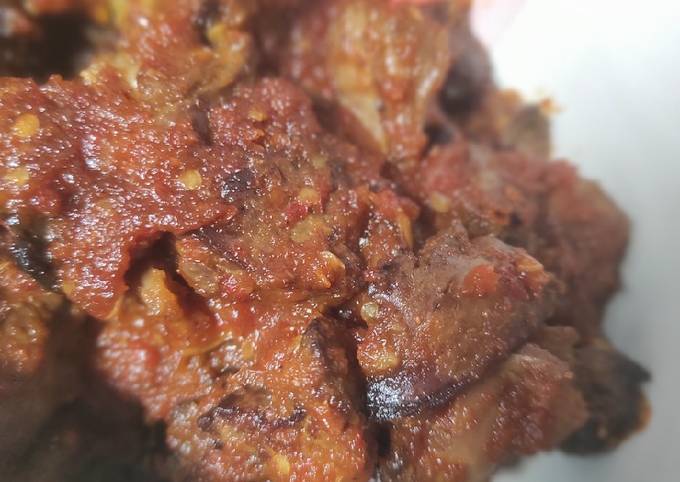 Bagaimana Menyiapkan Ati ampela bumbu pedas yang Bikin Ngiler