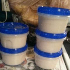 A picture of Amish Friendship Bread Starter.