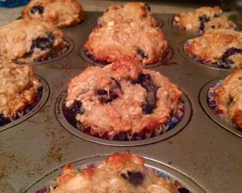 How To Making Recipe Healthy Blueberry Oatmeal Muffins Delicious Nutritious