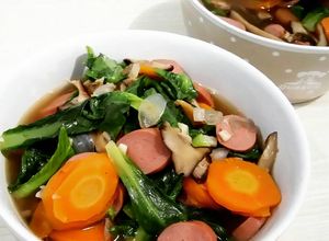 Foto resep Capjay sosis jamur hioko
