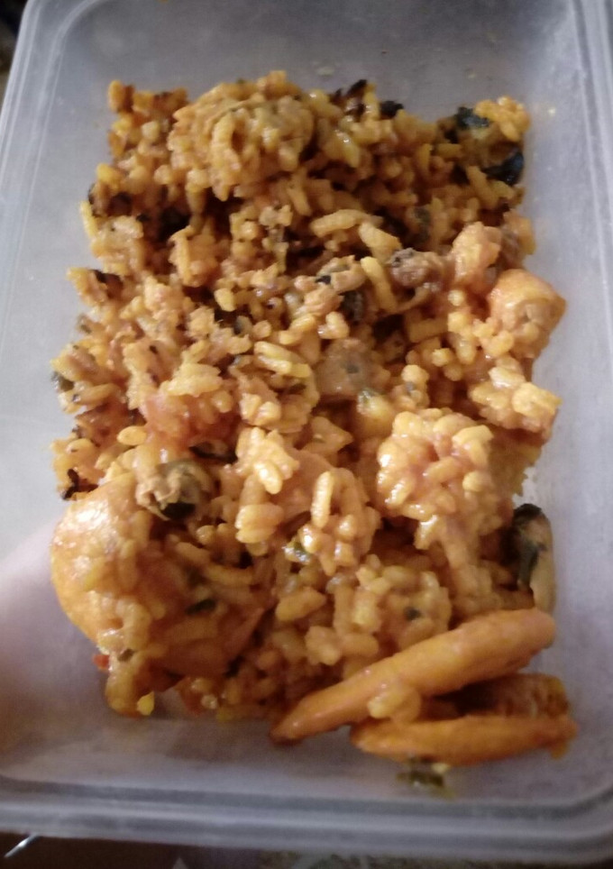 Una foto de Arroz con marisco