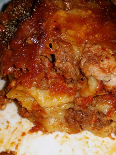 A picture of Lasagna, in a Crockpot.