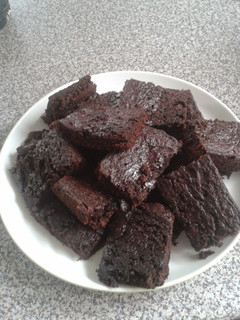 A picture of Devils choc slice.