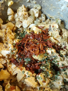 A picture of Potato Salad Thanksgiving Day 2019.