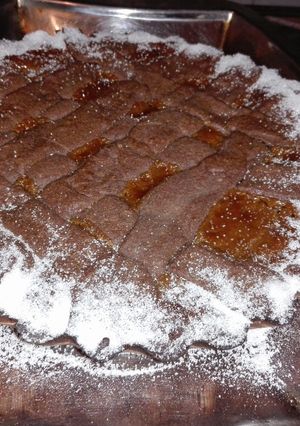 Una foto de Pasta frolla de chocolate, rellena de dulce de leche repostero!!