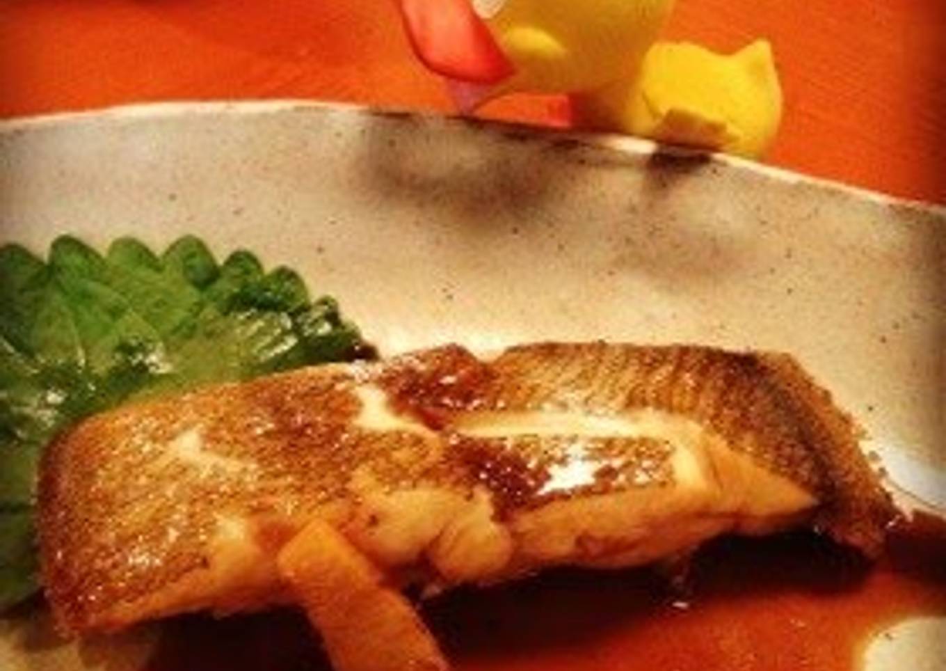 Easy Soy Sauce Flavored Flounder in a Frying Pan