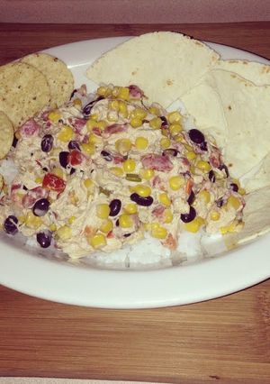 A picture of Crockpot Mexican Chicken Chili.