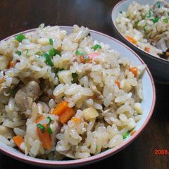 A picture of Okinawan-Style Mixed Rice "Kufua Juushii".
