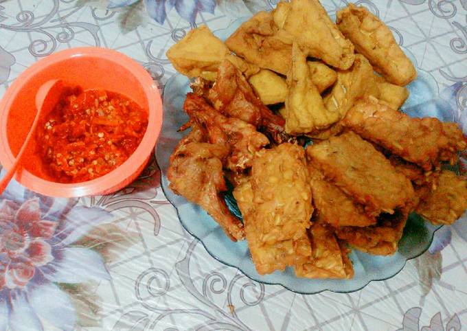 Resep: Penyet ayam,tahu,tempe Yang Mudah