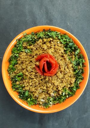 A picture of Soyabean Sabzi.
