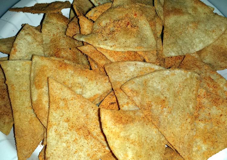 Recipe of Tasty Homemade Nacho Tortilla Chips