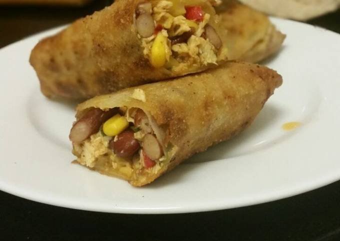 Steps to Prepare Homemade &#39;Tex max&#39; egg rolls