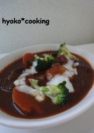 A picture of Restaurant-style Beef Stew in a Pressure Cooker.