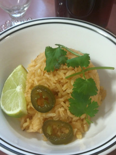 A picture of Spanish rice.