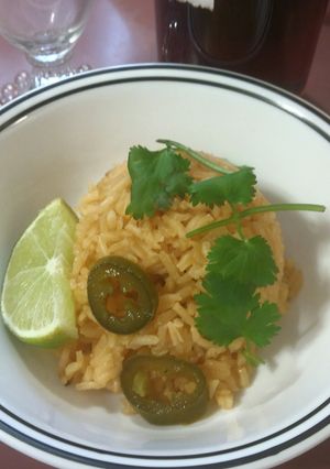 A picture of Spanish rice.