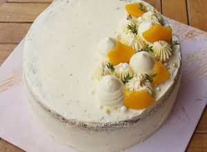 Foto resep Earl Grey & Peach Cake