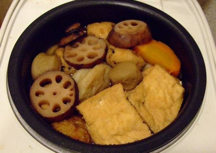 Simple Way to Make Ultimate Macrobiotic Oden Made Simple with a Rice Cooker