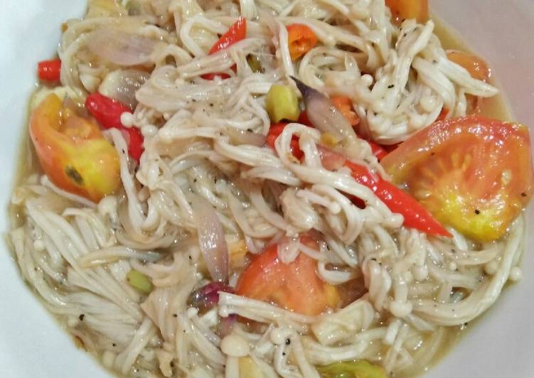 Resep Jamur Enoki Lada Hitam yang Sempurna