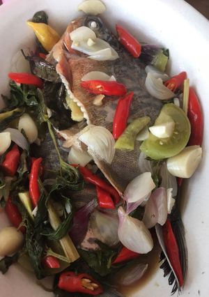 Foto resep Tim ikan bawal