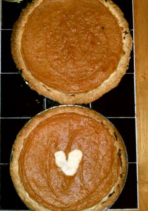 A picture of Patty's Sweet Potato Pie.