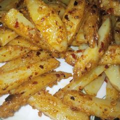 A picture of Potato fries crispy masala.