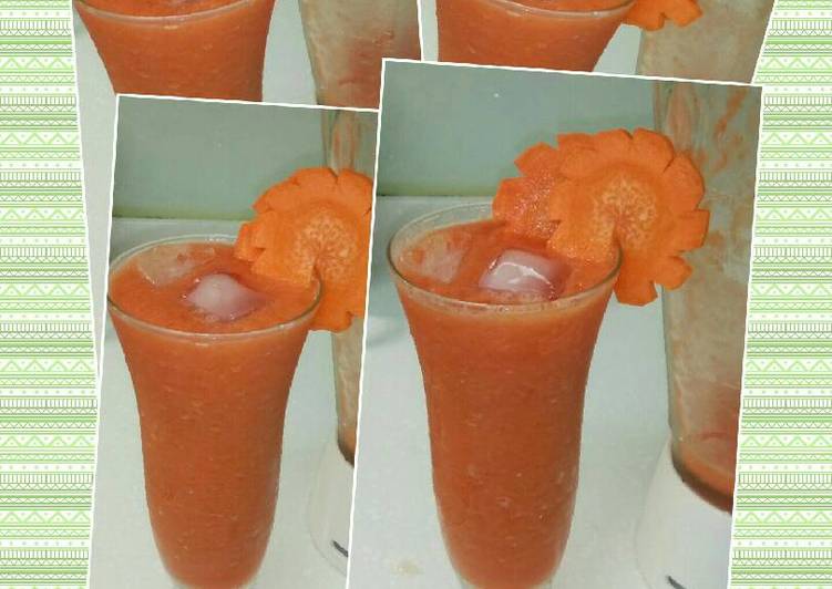 Resep Es jus sehat tomat 🍅 wortel, Enak Banget