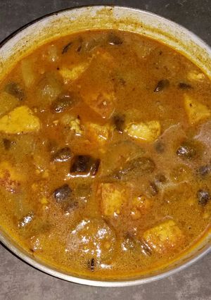 A picture of Paneer chole masala.