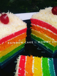 Foto resep Rainbow CaKe kukus Elim Sugito