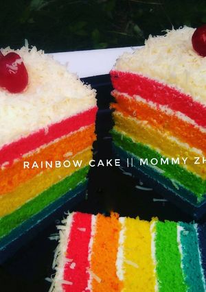 Foto resep Rainbow CaKe kukus Elim Sugito