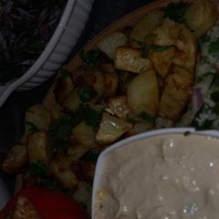 A picture of Lebanese Batata Harra.