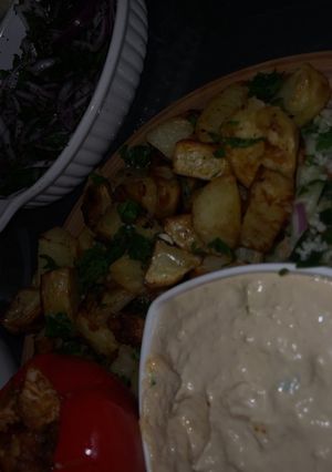 A picture of Lebanese Batata Harra.