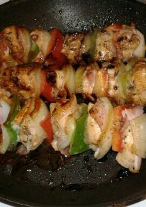 Una foto de Brochettes de pollo