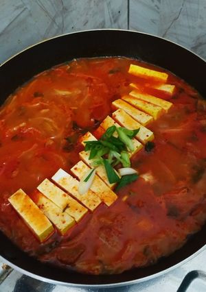 Foto resep Kimchi Jjigae Korean Stew