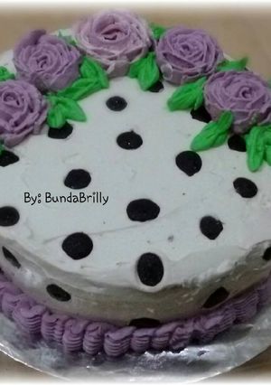 Foto resep Cake Ultah Polkadot Coklat