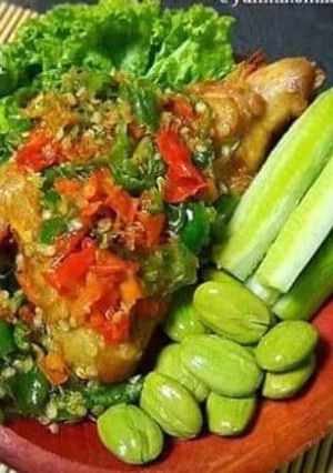 Foto resep Ayam goreng sambal ijo #ibupelindungsetia #warisanibu