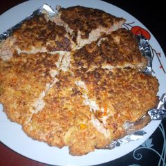 A picture of Chicken tofu omelette.