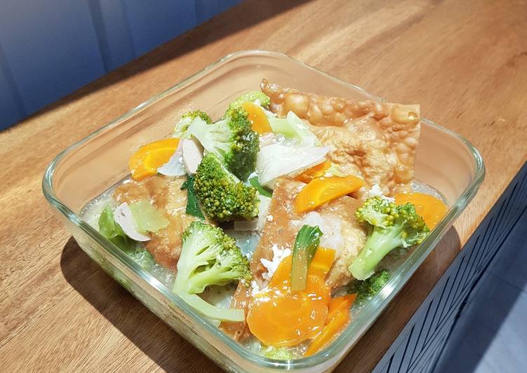 Pangsit Siram Sayuran