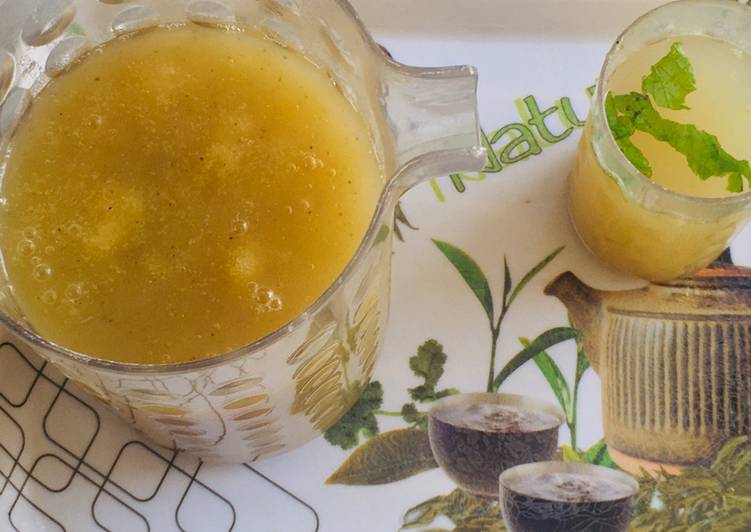Steps to Make Any-night-of-the-week Aam pana syrup