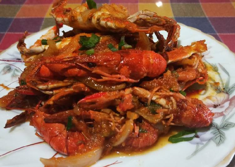 Resep Seafood Saus Padang Anti Gagal