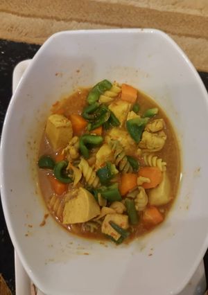 Miyar Pasta da carrot ainihin hoton girkin