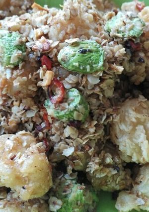 Foto resep Udang Kriuk Oat Petai