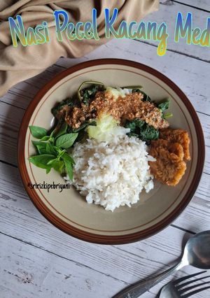 Foto resep Nasi Pecel Kacang Mede