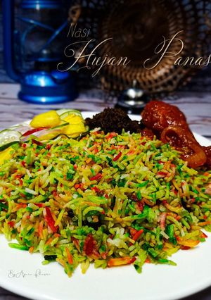 Gambar Nasi hujan panas