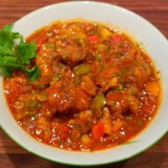 A picture of Mike's Oxtail Pepper Stew.
