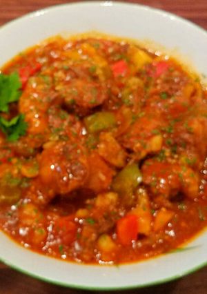 A picture of Mike's Oxtail Pepper Stew.