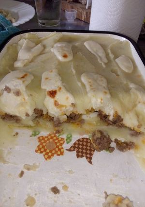 Una foto de Pastel de papas con cereales
