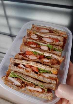 Foto resep Sandwich Ayam Barbeque 🥪