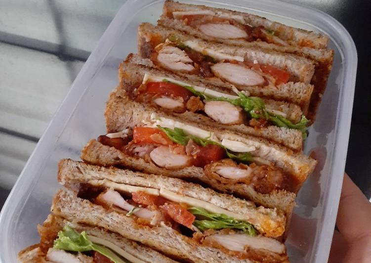 5 Resep: Sandwich Ayam Barbeque 🥪 Anti Ribet!