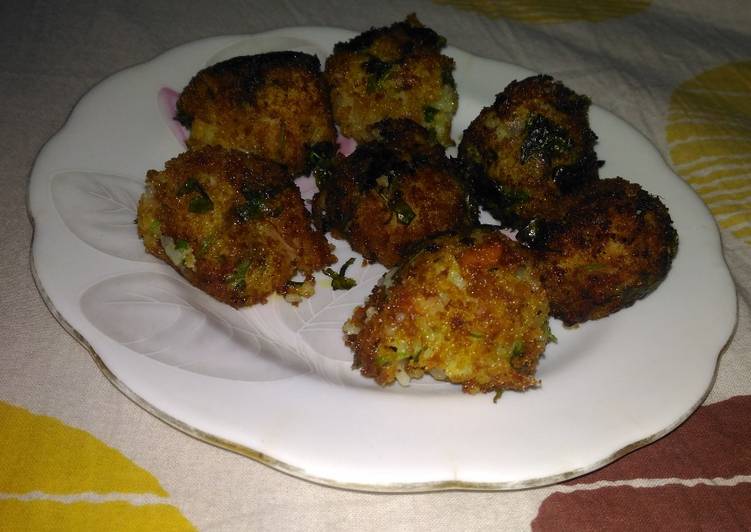 Leftover rice pakora