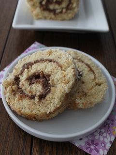 Une photo de Gâteau roulé choco-praliné